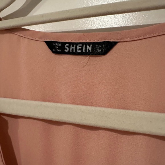 Flowy pink short sleeve top size L - Picture 3 of 6